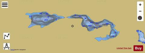 Thelwood Lake depth contour Map - i-Boating App