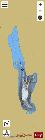 Thiemer Lake depth contour Map - i-Boating App