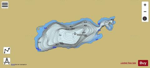 Tucha Lake depth contour Map - i-Boating App
