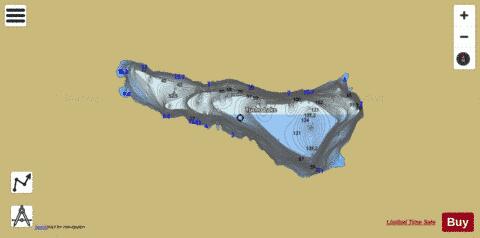 Tucho Lake depth contour Map - i-Boating App