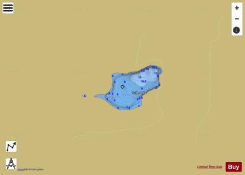 Tulle Lake depth contour Map - i-Boating App