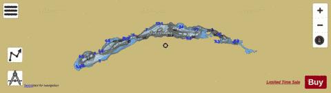 Tutizzi Lake depth contour Map - i-Boating App