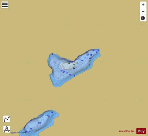 Unnamed Lake 29 depth contour Map - i-Boating App
