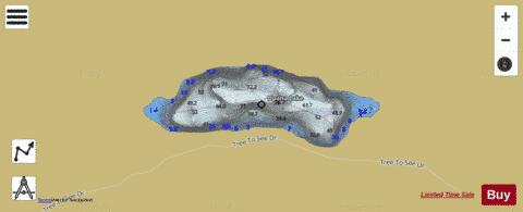 Upana Lake depth contour Map - i-Boating App