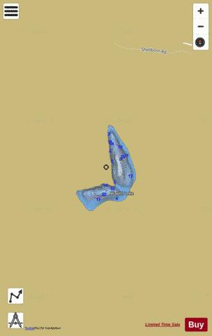 Wapiti Lake depth contour Map - i-Boating App
