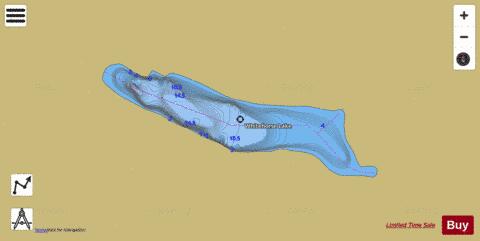 Whitehorse Lake depth contour Map - i-Boating App