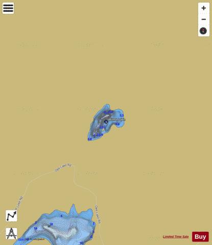 Wilma Lake depth contour Map - i-Boating App