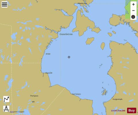Baie d'Hudson portion nord Marine Chart - Nautical Charts App