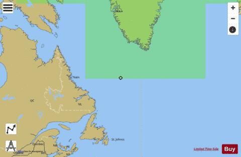 Labrador Sea, Strait of Belle Isle to/a Davis Strait Marine Chart - Nautical Charts App