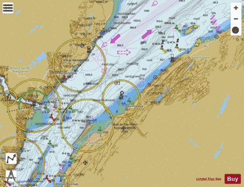 Ile du Bic au\to Cap de la Tete au Chien Marine Chart - Nautical Charts App