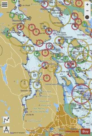Haro Strait, Boundary Pass and\et Satellite Channel Marine Chart - Nautical Charts App