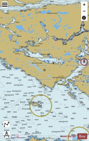 Queen Charlotte Strait Eastern Portion\Partie Est (Part 1 of 2) Marine Chart - Nautical Charts App