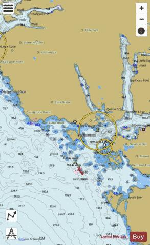 Esperanza Inlet (Western Portion, Part 1 of 2) Marine Chart - Nautical Charts App