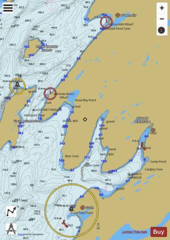 St. Mary's Harbour and Adjacent Anchorages/et mouillages adjacents Marine Chart - Nautical Charts App