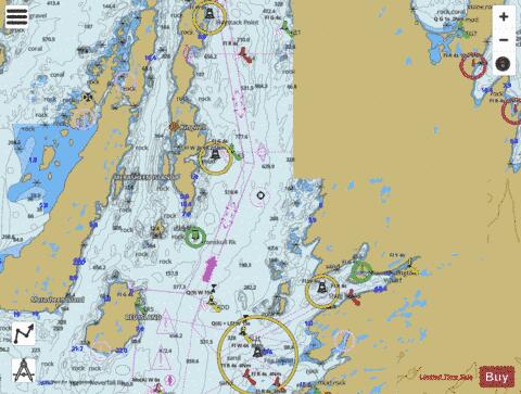 Red Island to Pinchgut Point Marine Chart - Nautical Charts App