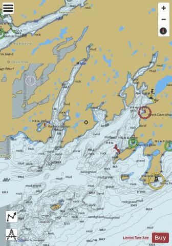 Great Bay de l'Eau and Approaches/et les approches Marine Chart - Nautical Charts App