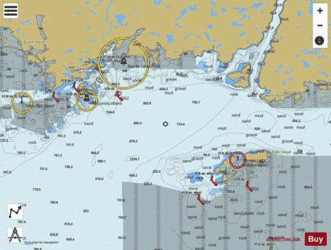 Burgeo and Ramea Islands Marine Chart - Nautical Charts App