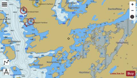 Bacalhao Island to Black Island Marine Chart - Nautical Charts App