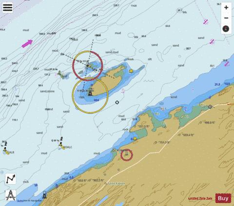 Chenal du Bic et les approches\and approaches Marine Chart - Nautical Charts App