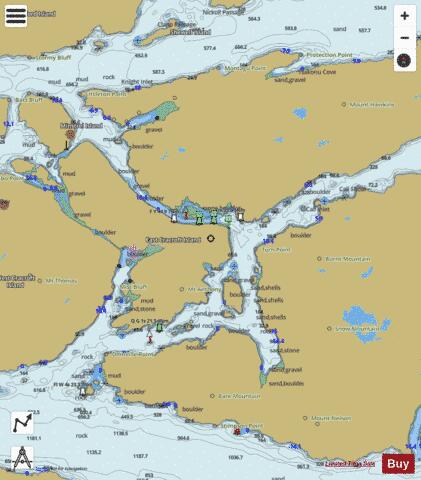 Havannah Channel and\et Chatham Channel Marine Chart - Nautical Charts App