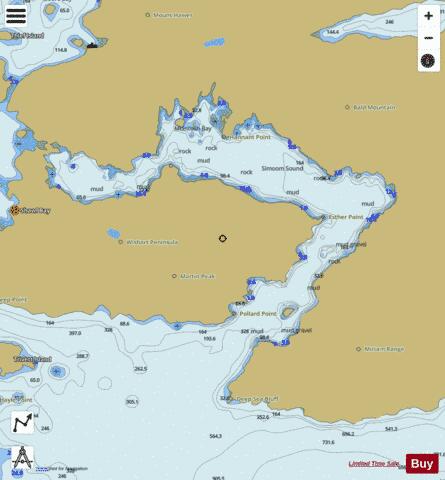 Simoom Sound Marine Chart - Nautical Charts App