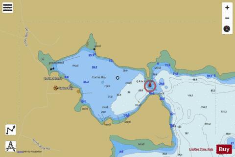 Cortes Bay Marine Chart - Nautical Charts App