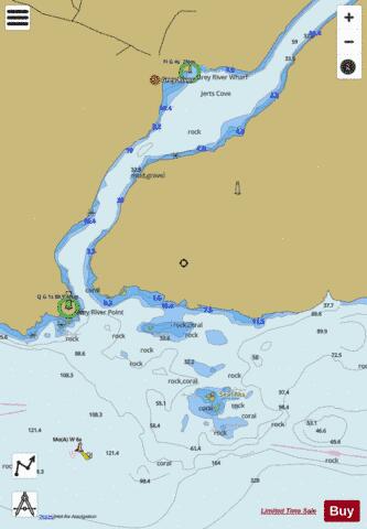 Grey River Marine Chart - Nautical Charts App