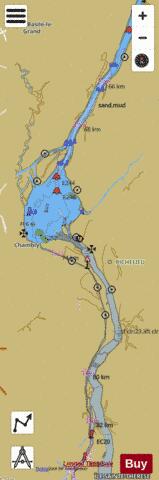 Bassin de Chambly �\to �le Sainte-Th�r�se Marine Chart - Nautical Charts App