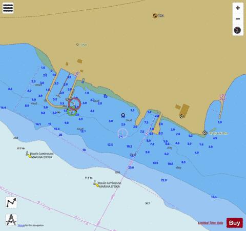 Oka Marine Chart - Nautical Charts App