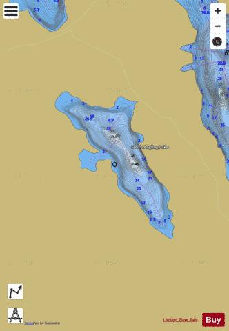 South Angling Lake depth contour Map - i-Boating App