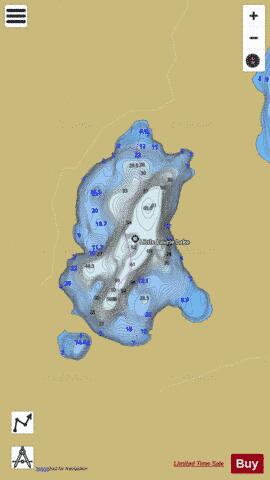 Little Laurie Lake depth contour Map - i-Boating App