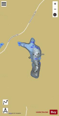 Cache Lake depth contour Map - i-Boating App