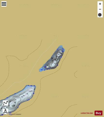 Jims Lake depth contour Map - i-Boating App