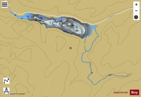 Bonne Bay Little Pond depth contour Map - i-Boating App