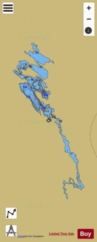 Birchy Lake depth contour Map - i-Boating App