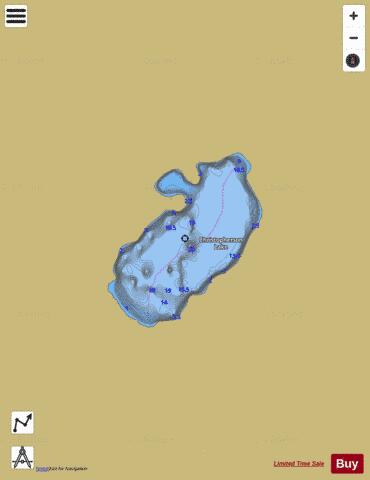 Corstophine Lake depth contour Map - i-Boating App