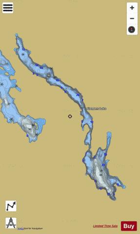 Flanders Lake depth contour Map - i-Boating App