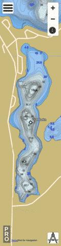 Glad Lake depth contour Map - i-Boating App