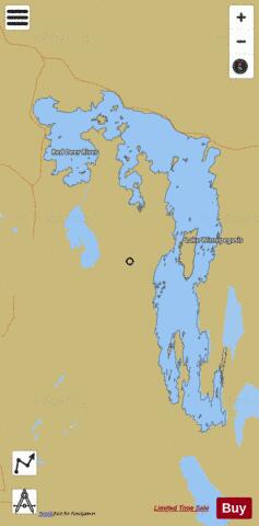 Lake Winnipegosis depth contour Map - i-Boating App