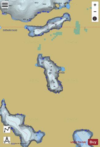 Lyons Lake depth contour Map - i-Boating App