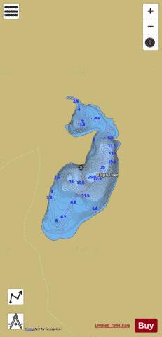 Ralph Lake depth contour Map - i-Boating App