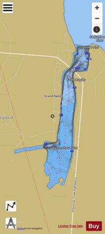 Saskatchewan River (Grand Rapids Generating Station to Lake Winnipeg) depth contour Map - i-Boating App
