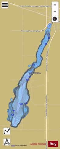 Shoal Lake depth contour Map - i-Boating App