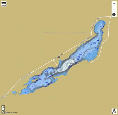 Singush Lake depth contour Map - i-Boating App