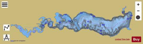 Stephenfield Lake depth contour Map - i-Boating App