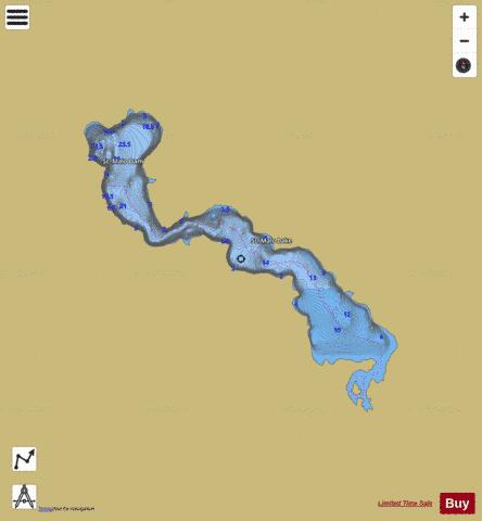 Stmalo Lake depth contour Map - i-Boating App
