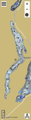 Westblue Lake depth contour Map - i-Boating App