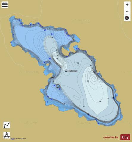 Boffin Lake depth contour Map - i-Boating App
