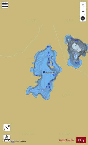 Gallo Lake depth contour Map - i-Boating App