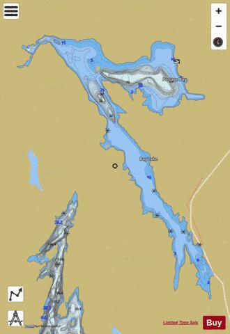 Bay Lake depth contour Map - i-Boating App